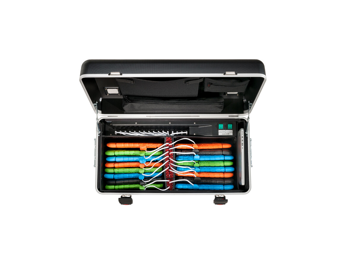 PARAT Case i16 KidsCover für 16 iPad inkl. LED USB-Lightning Kabel, schwarz