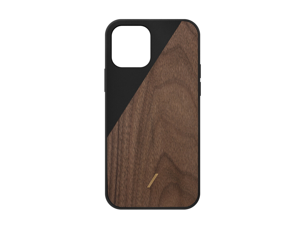 Native Union Clic Wooden Back Cover für iPhone 12 mini, schwarz&gt;