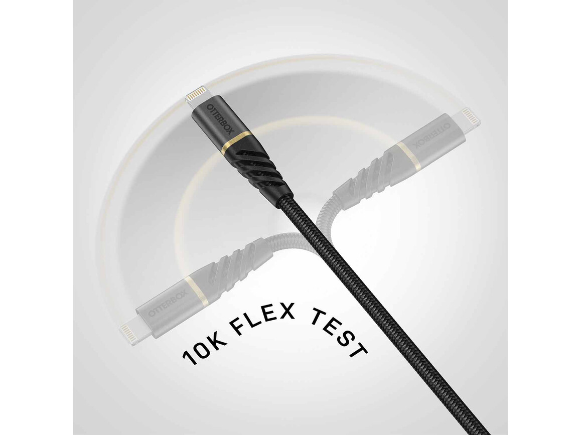 Otterbox USB-C auf Lightning Premium Kabel 1m, schwarz