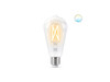 WiZ Clear Tunable White Smarte LED Lampe 60W ST64 E27 927-65 CL TW 1PF/6