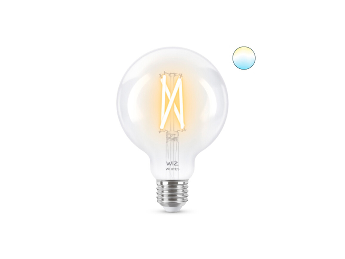 WiZ Clear Tunable White Smarte LED Lampe 60W G95 E27 927-65 CL TW 1PF/6
