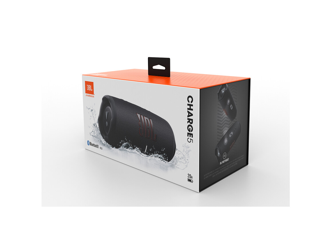 JBL Charge 5, Bluetooth-Lautsprecher, schwarz