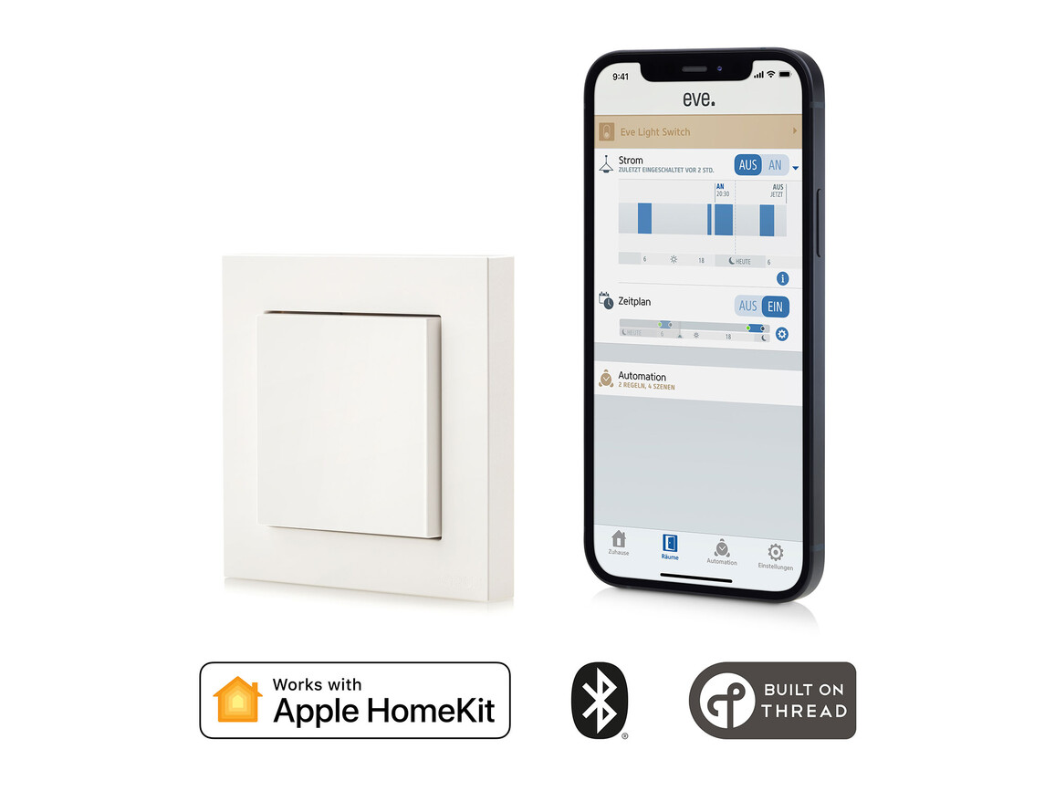 Eve Light Switch, smarter Lichtschalter Eve Light Switch, smarter Lichtschalter