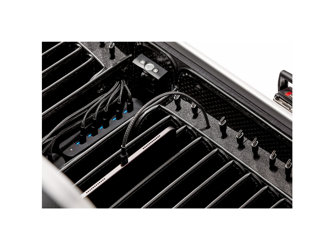PARAT Case TC20, TwinCharge, inkl. USB-C auf Type-C Kabel, schwarz