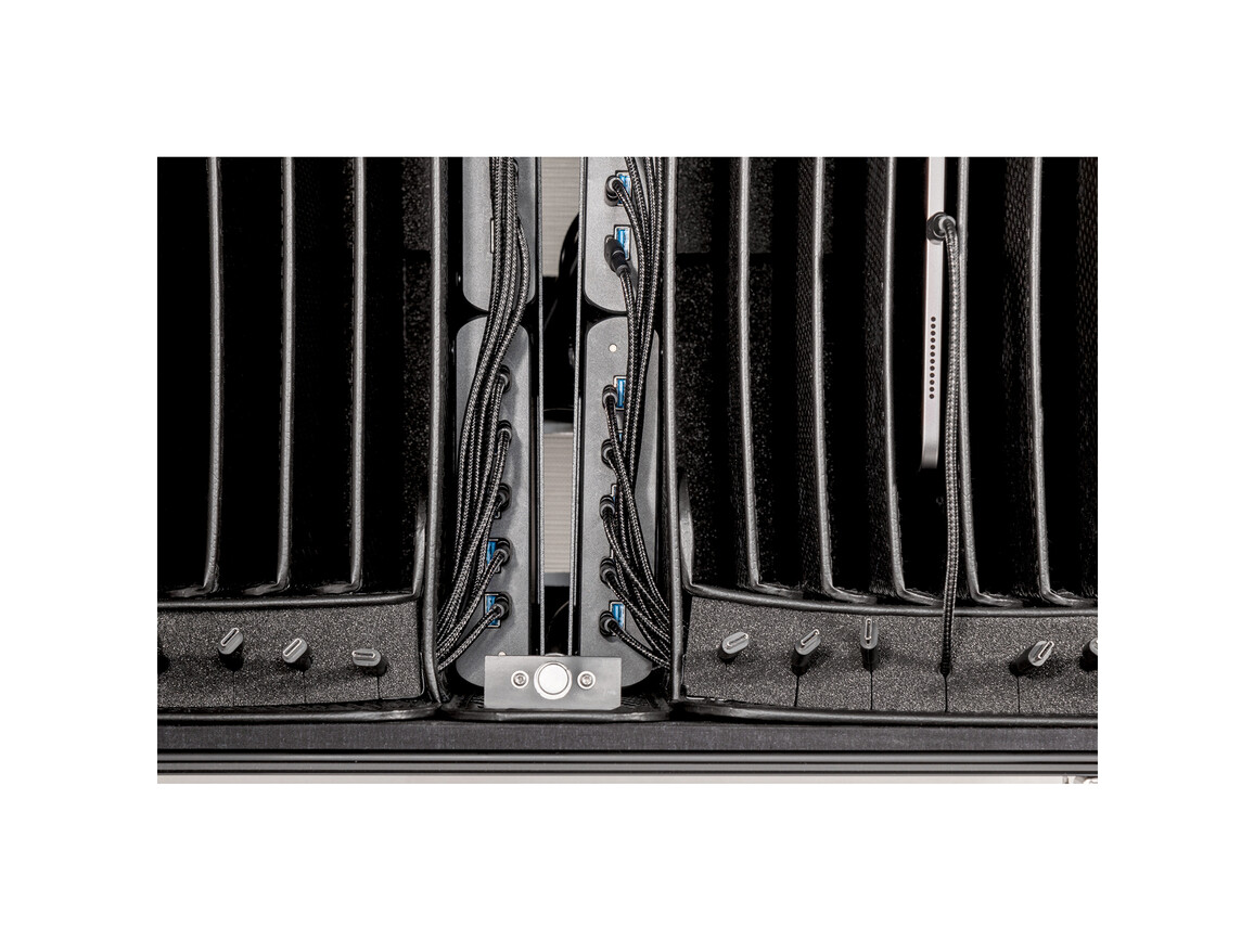 PARAT Case TC20, TwinCharge, inkl. USB-C auf Type-C Kabel, schwarz