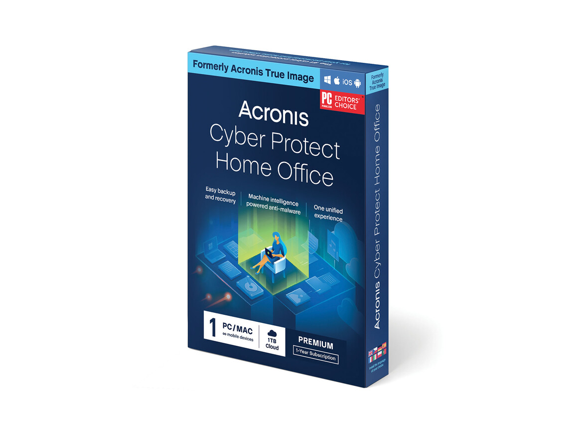 Acronis Cyber Protect Home Office Premium + 1TB Acronis Cloud Storage, 1 User, 1 Jahr