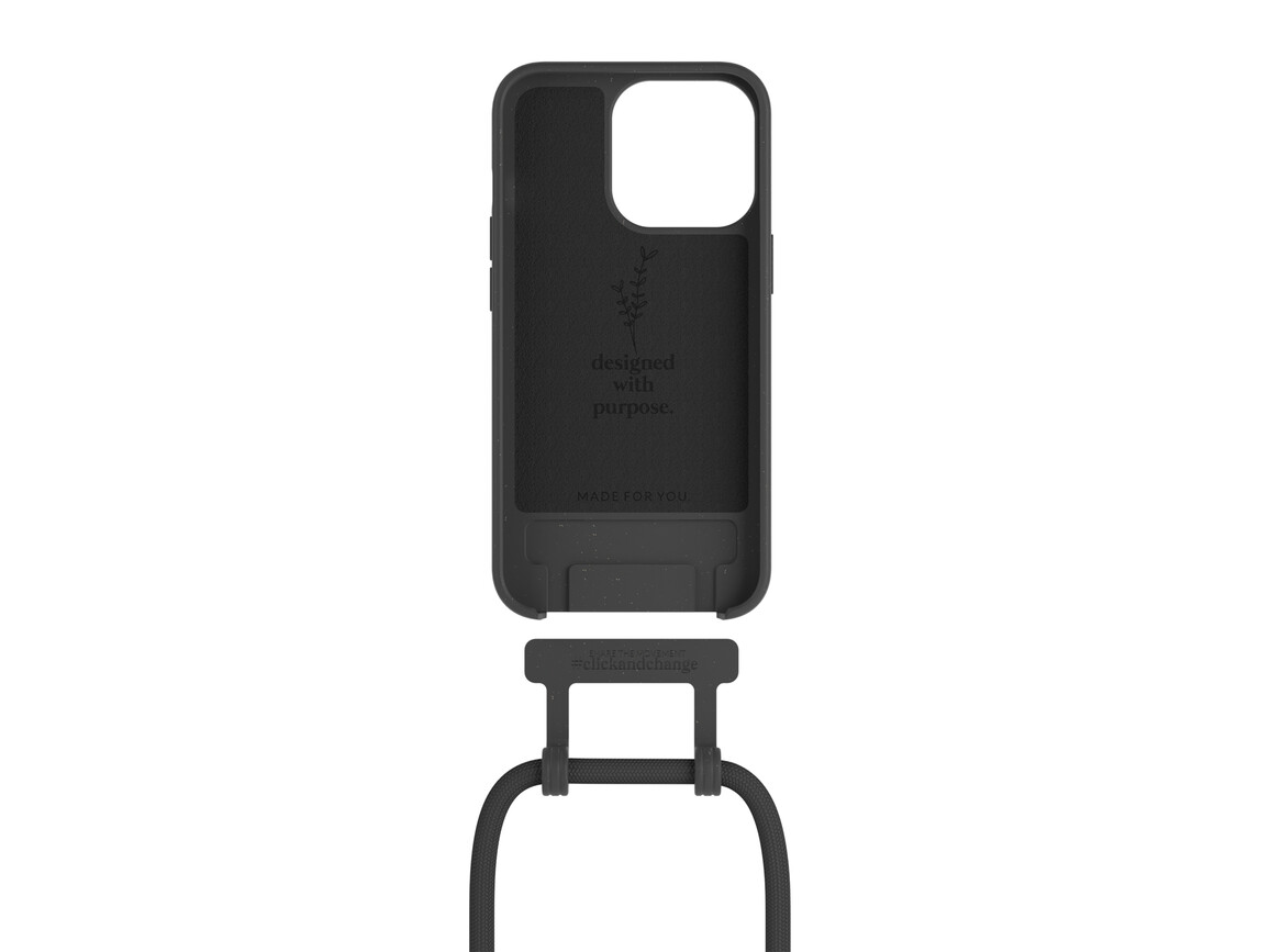 Woodcessories Change Case für iPhone 13 Pro Max, schwarz>