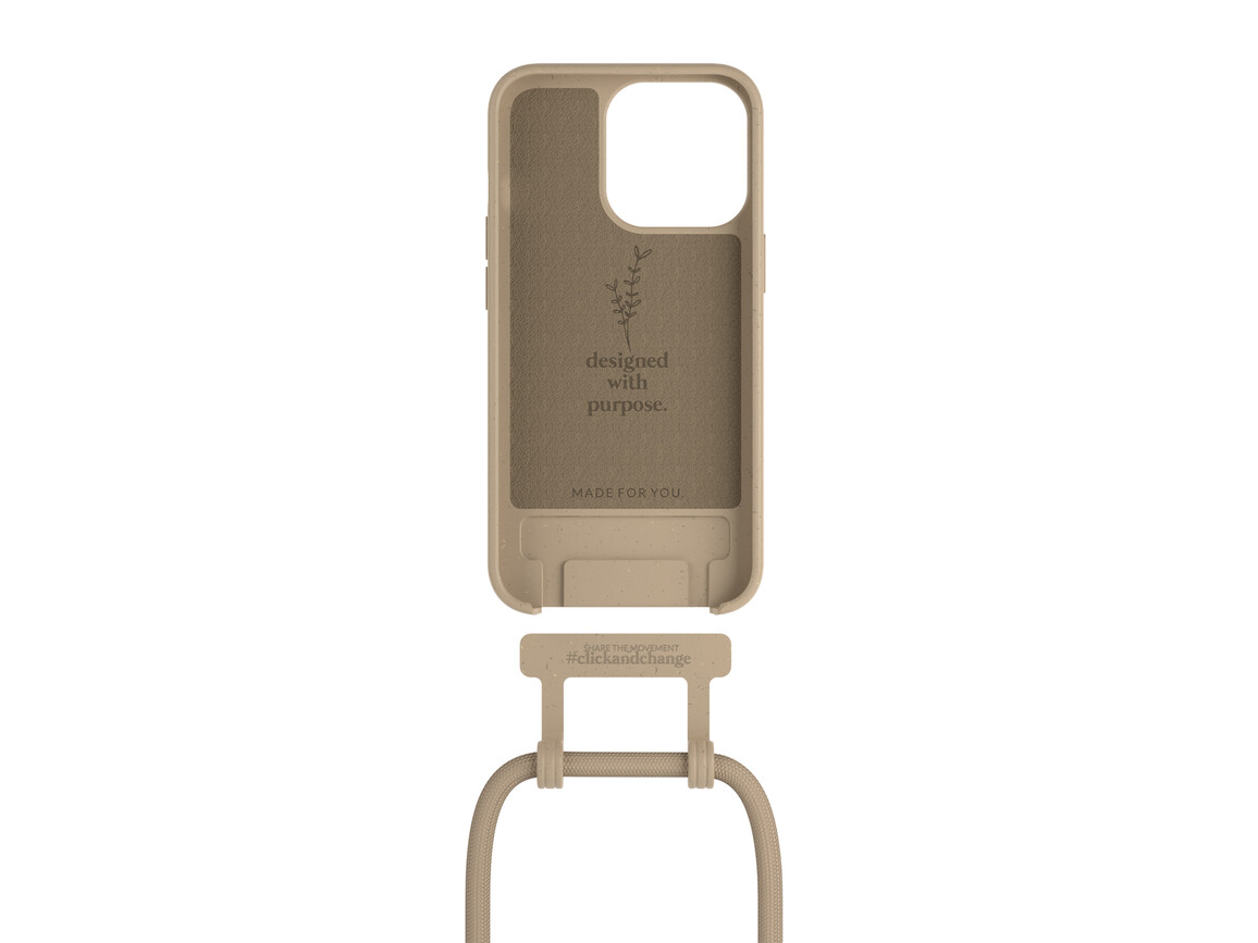 Woodcessories Change Case für iPhone 13 Pro Max, taupe&gt;