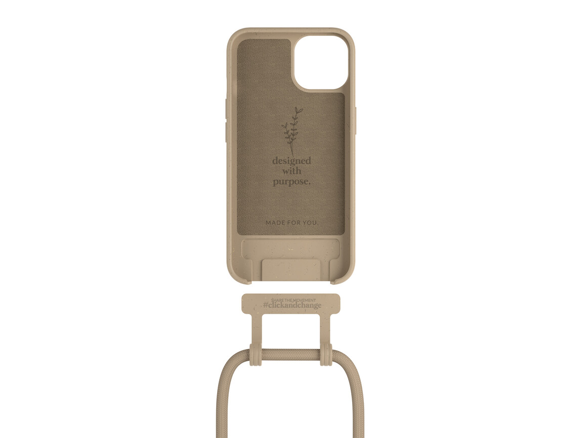 Woodcessories Change Case für iPhone 13 mini, taupe>