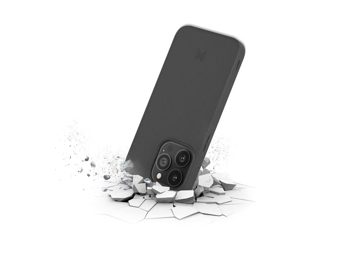 Woodcessories Bio Case antimikrobiell für iPhone 13 Pro, schwarz&gt;