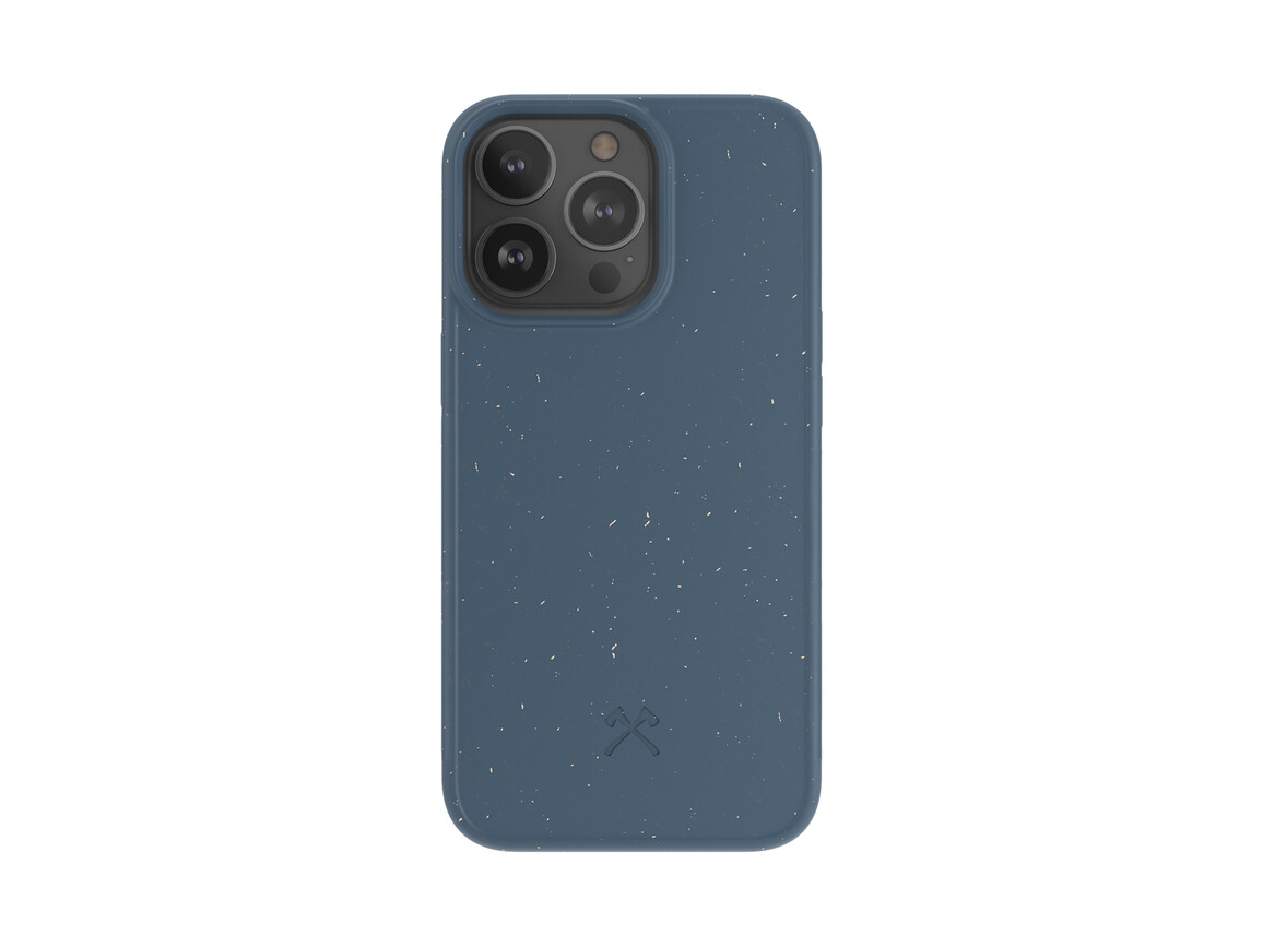 Woodcessories Bio Case antimikrobiell für iPhone 13 Pro, blau>