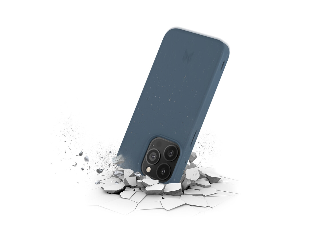 Woodcessories Bio Case antimikrobiell für iPhone 13 Pro, blau>