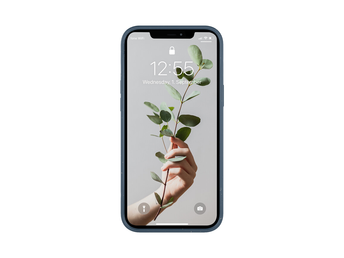Woodcessories Bio Case antimikrobiell für iPhone 13 Pro, blau>