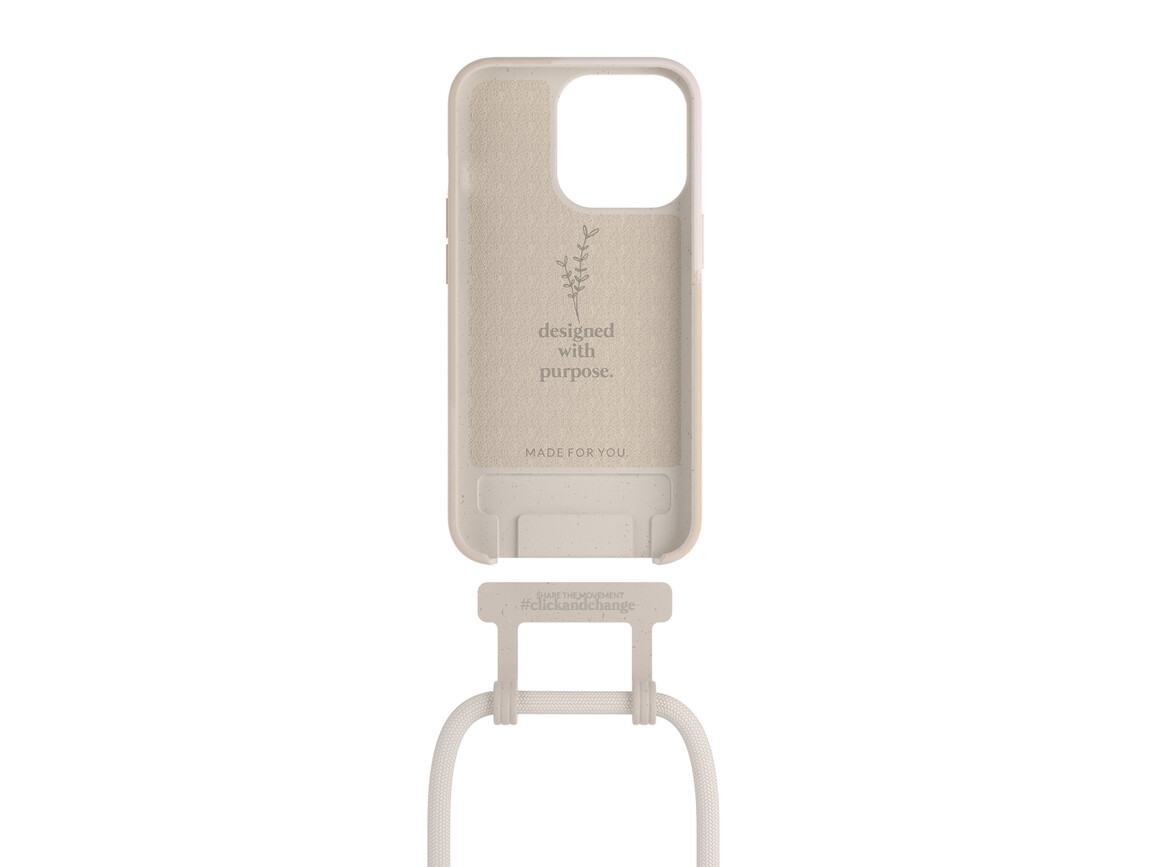 Woodcessories Change Case Batik für iPhone 13 Pro Max, creme weiß&gt;