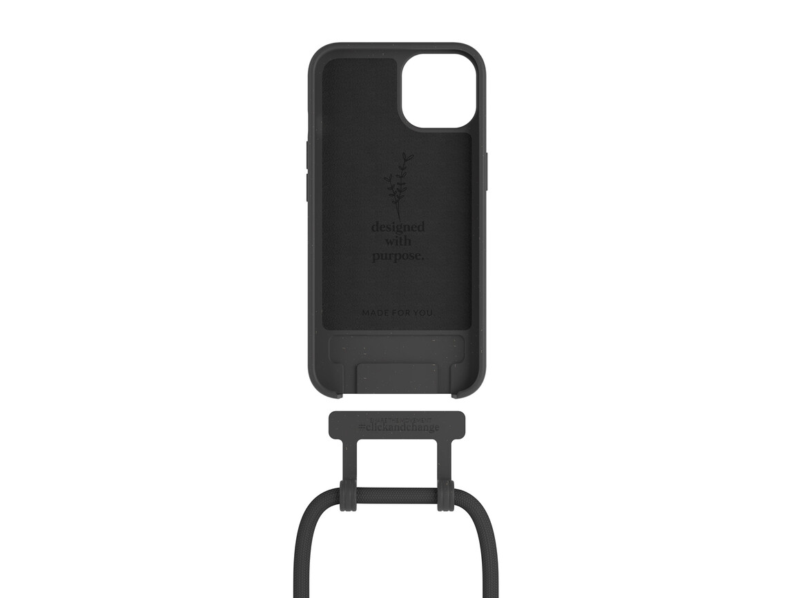Woodcessories Change Case für iPhone 13 mini, schwarz>