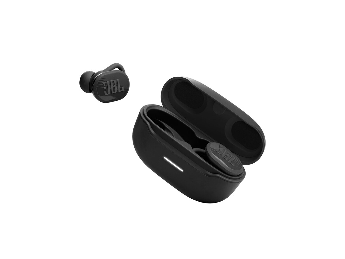 JBL Endurance Race, wasserdichter kabelloser In-Ear Bluetooth-Kopfhörer, schwarz >