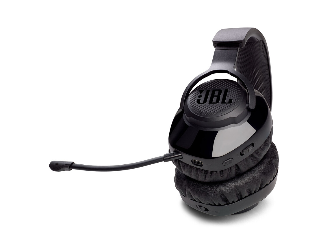 JBL Quantum 350, Kabelloses Over-Ear-Gaming-Headset, schwarz