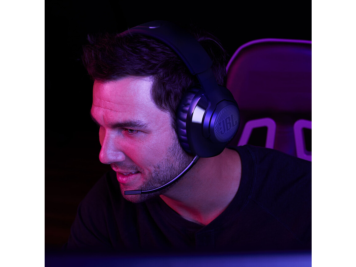 JBL Quantum 350, Kabelloses Over-Ear-Gaming-Headset, schwarz