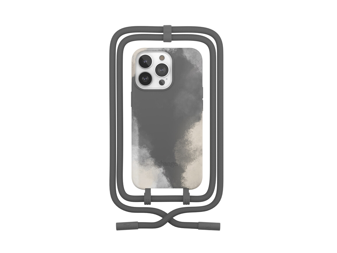 Woodcessories Change Case Batik für iPhone 13 Pro Max, grau>