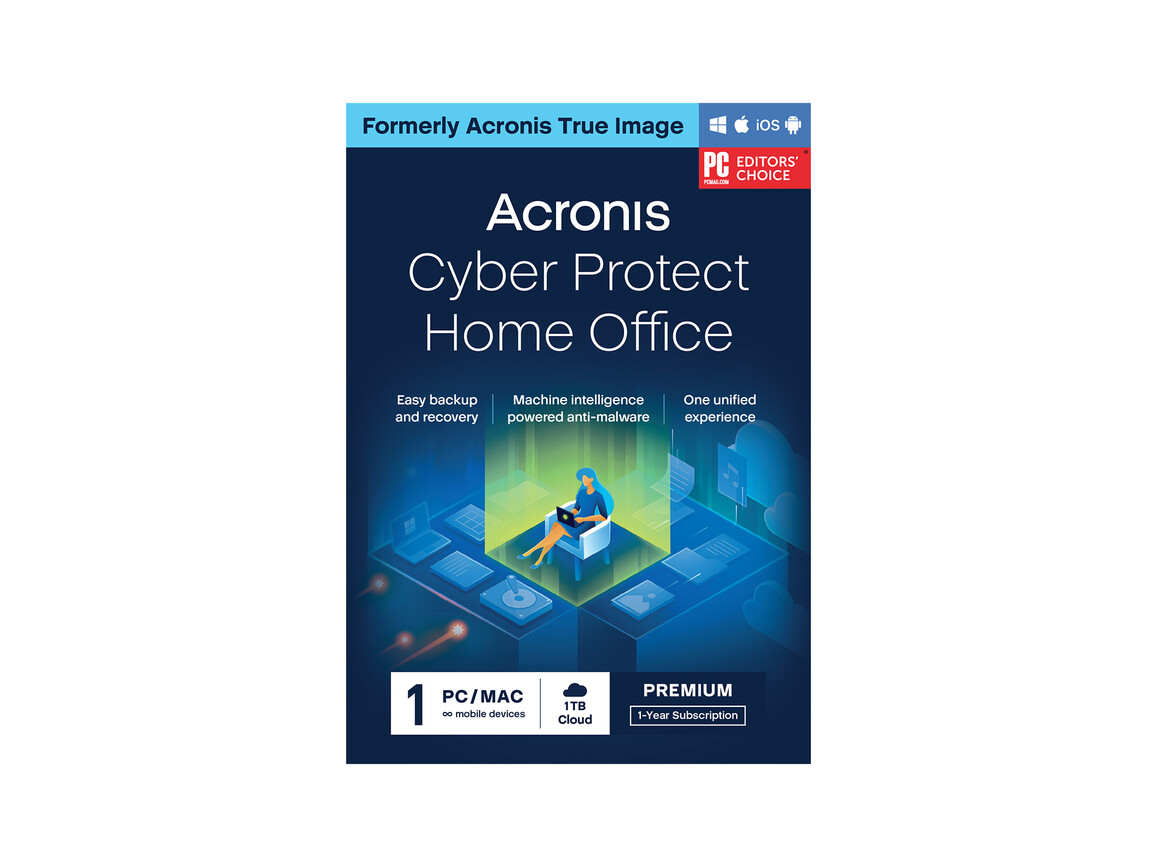 Acronis Cyber Protect Home Office Premium + 1TB Acronis Cloud Storage, 1 User, 1 Jahr - ESD