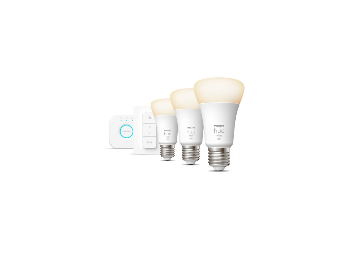 Philips Hue White E27 3er Starter Set inkl. Dimmschalter 75W