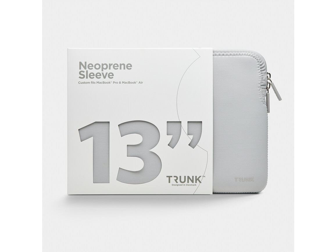 Trunk Neopren Sleeve für MacBook Air/MacBook Pro 13&quot;, silber