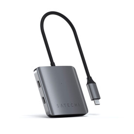Satechi Aluminium 4-Port USB-C Hub, space grau