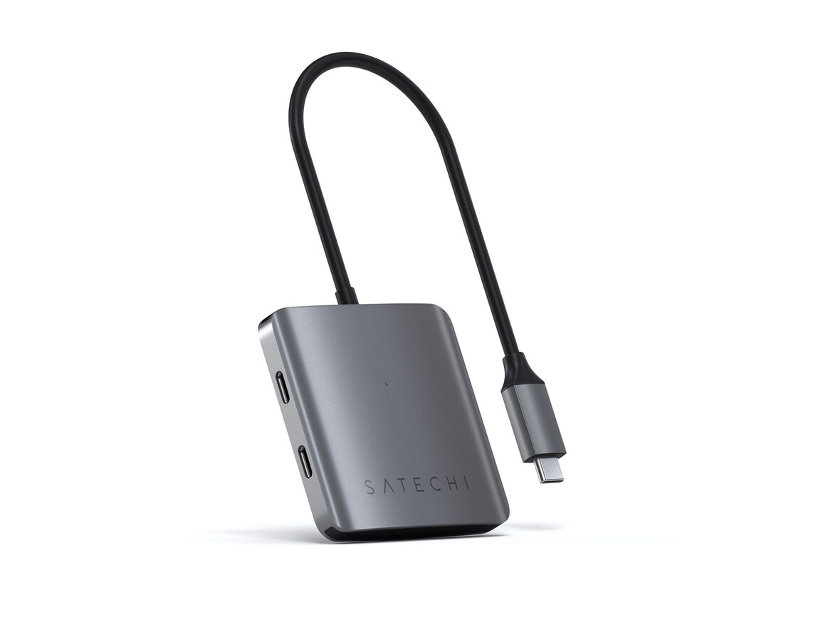 Satechi Aluminium 4-Port USB-C Hub, space grau