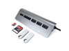 Satechi Type-C Aluminium USB Hub &amp; Card Reader, space grau