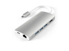 Satechi Type-C Multi-Port 4K, Ethernet Hub V2, silber