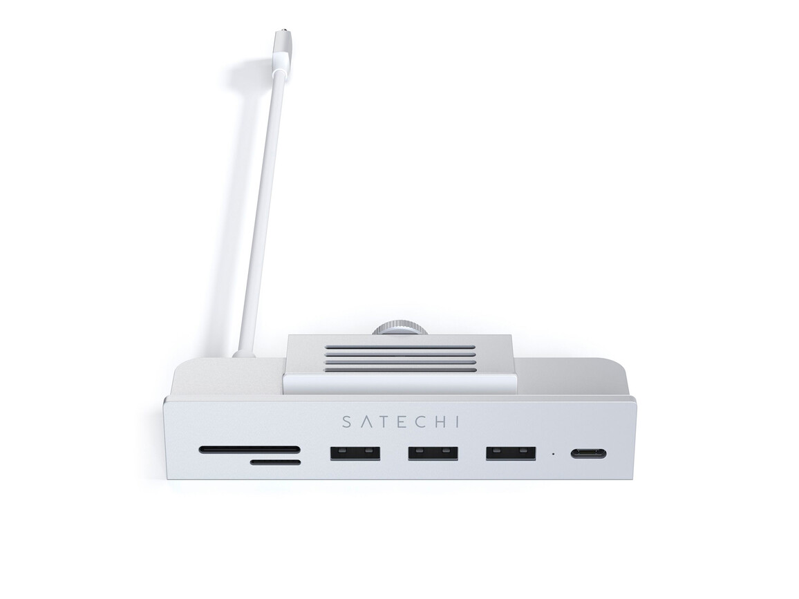 Satechi USB-C Clamp Hub für iMac 24", silber > Satechi USB-C Clamp Hub für iMac 24", silber >