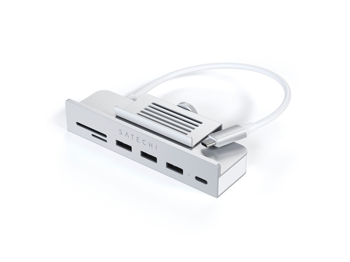 Satechi USB-C Clamp Hub für iMac 24", silber > Satechi USB-C Clamp Hub für iMac 24", silber >