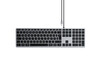 Satechi Slim W3 USB-C Wired Keyboard, dt., space grau Satechi Slim W3 USB-C Wired Keyboard, dt., space grau