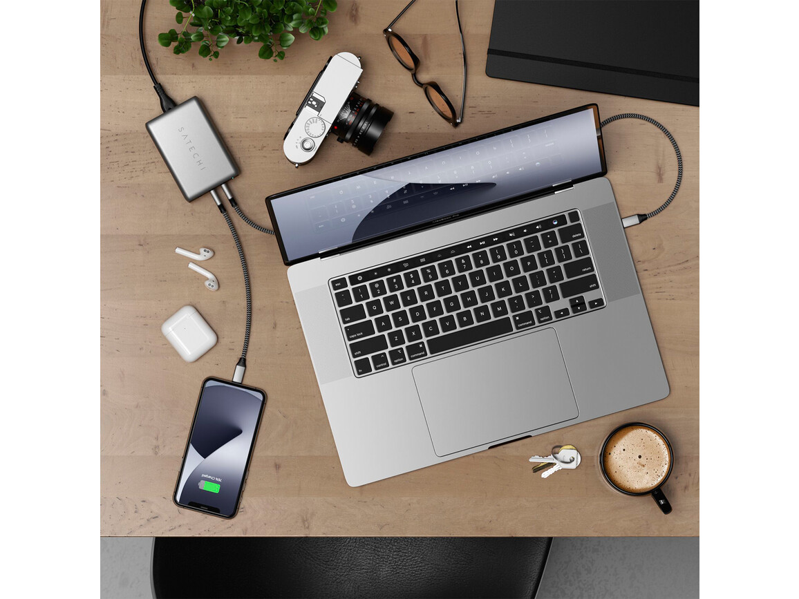 Satechi USB-C PD GaN 100W Compact Charger, space grau Satechi USB-C PD GaN 100W Compact Charger, space grau