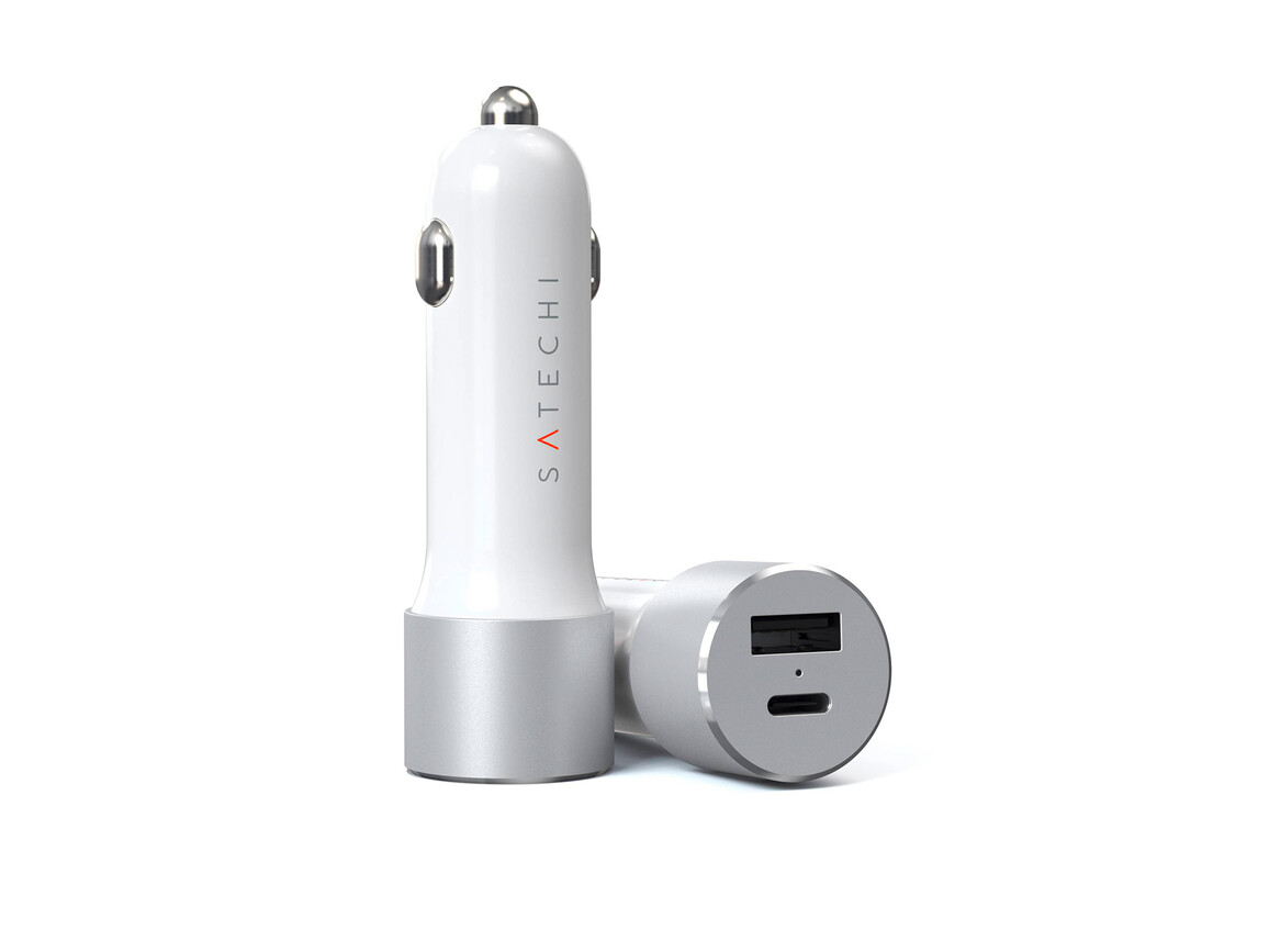 Satechi Type-C PD Car 72W Charger, silber Satechi Type-C PD Car 72W Charger, silber