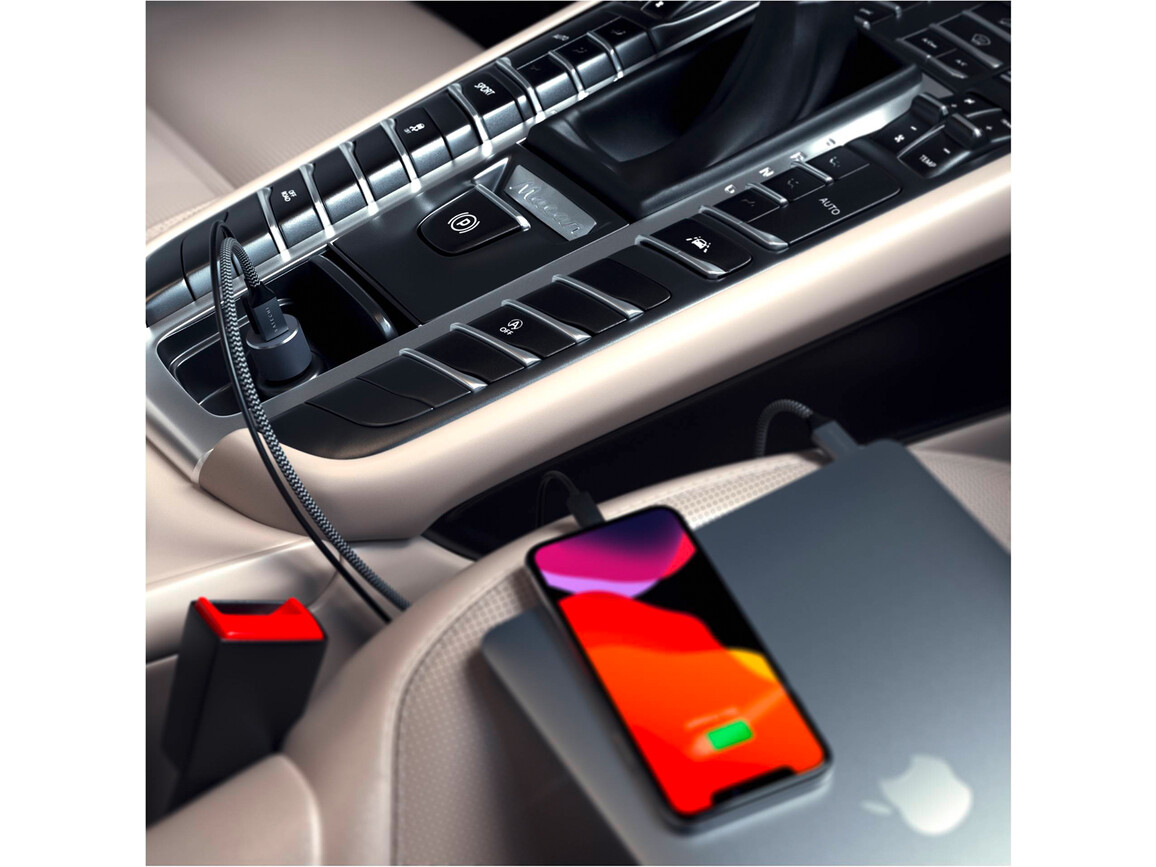 Satechi Type-C PD Car 72W Charger, space grau Satechi Type-C PD Car 72W Charger, space grau