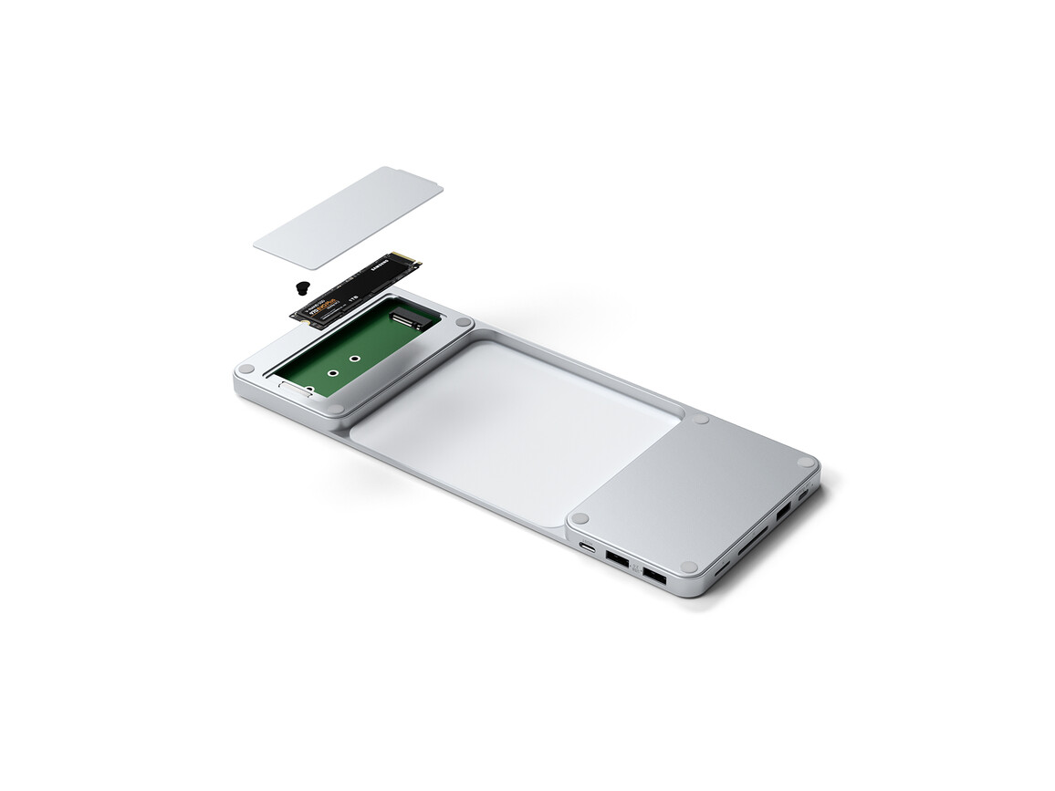 Satechi USB-C Slim Hub, silber Satechi USB-C Slim Hub, silber