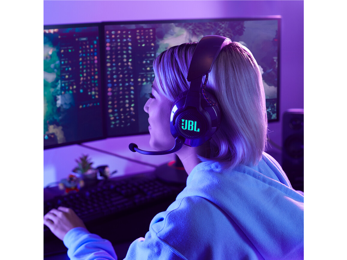 JBL Quantum 610, Kabelloses Over-Ear-Gaming-Headset, schwarz