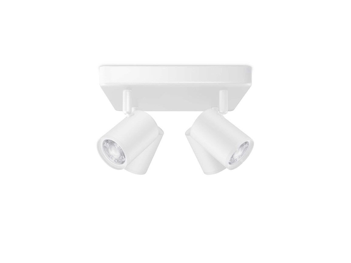 Wiz IMAGEO Spots 4x5W B 22-65K RGB SQ dimmbar, weiß