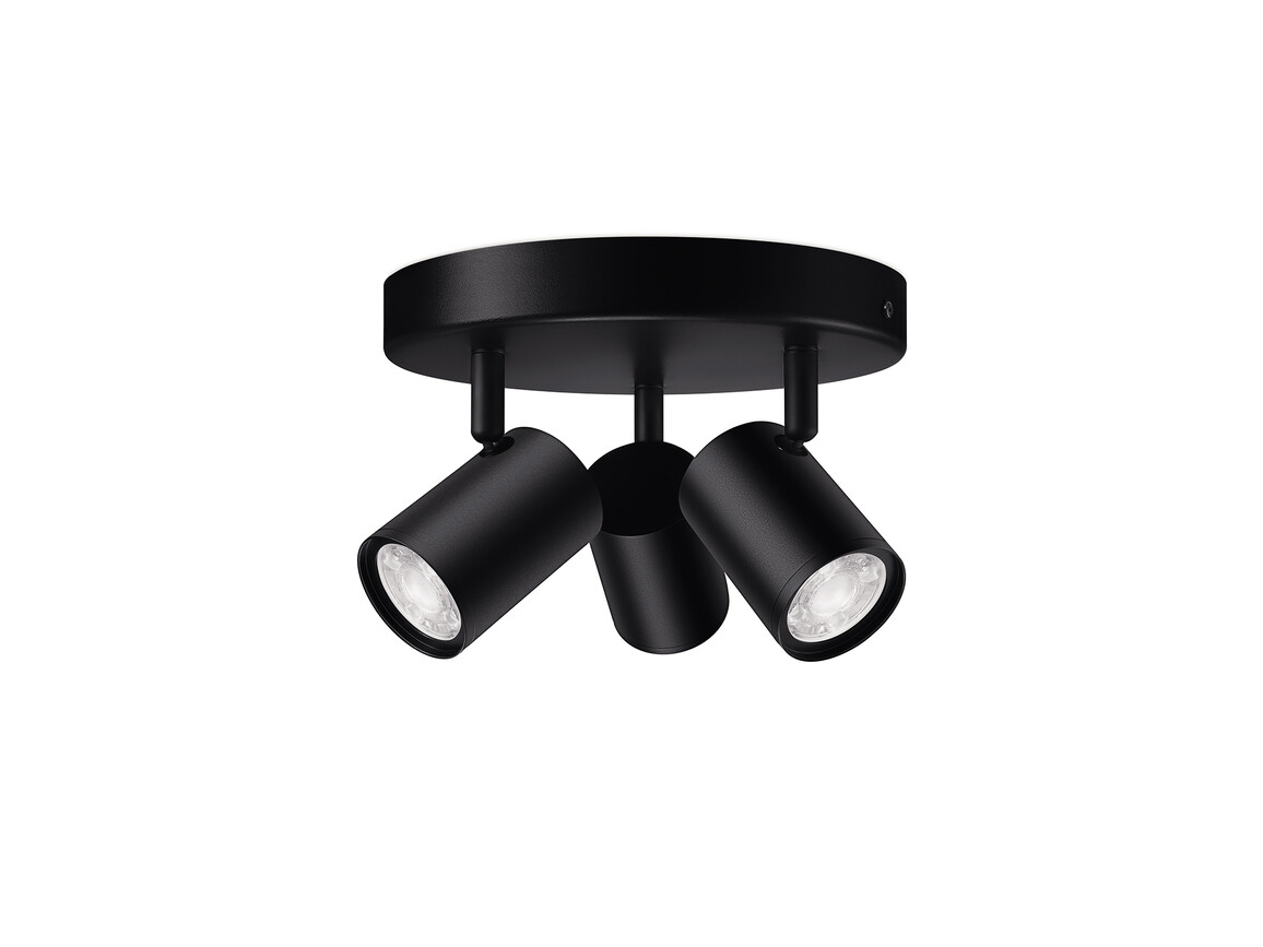 Wiz IMAGEO Spots 3x5W B 22-65K RGB RD dimmbar, schwarz