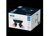 Wiz IMAGEO Spots 4x5W B 22-65K RGB SQ dimmbar, schwarz
