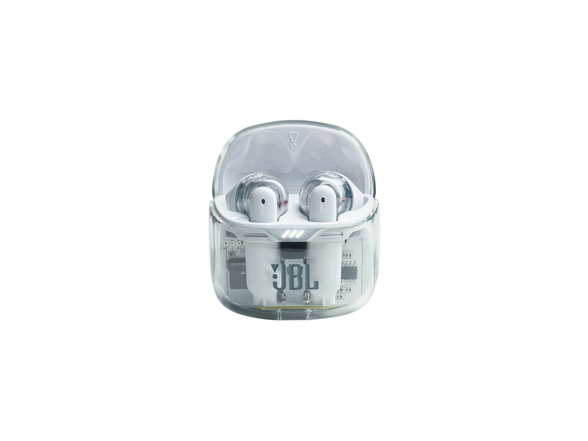 JBL Tune FLEX GHOST TWS, kabelloser In-Ear Bluetooth Kopfhörer, weiß