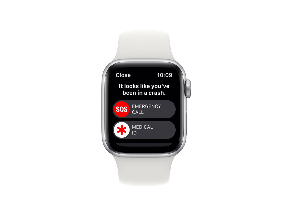 Apple Watch SE GPS, Aluminium silber, 40 mm mit Sportarmband, weiß> Apple Watch SE GPS, Aluminium silber, 40 mm mit Sportarmband, weiß>