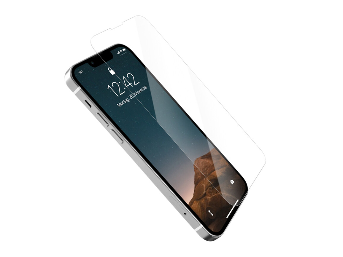 Woodcessories Asahi Glass Premium 2.5D für iPhone 13 Pro Max / 14 Plus&gt;