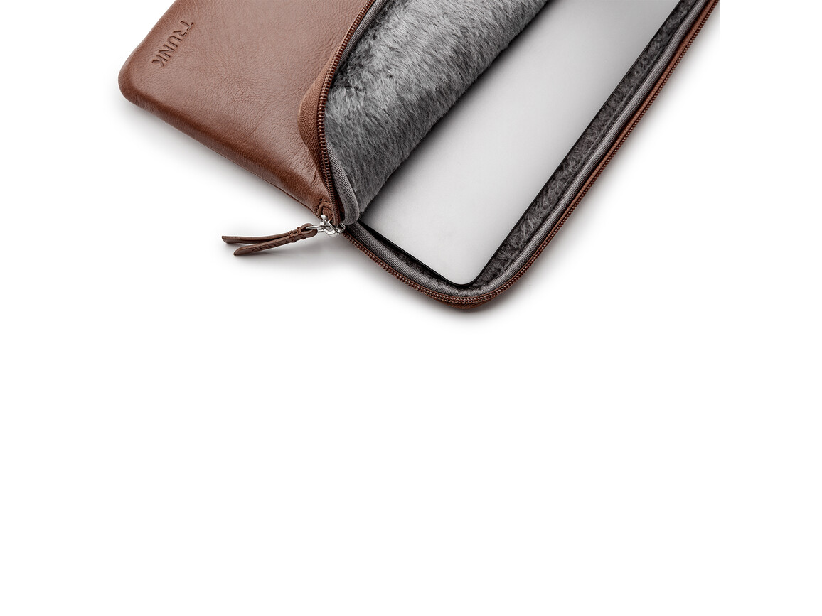 Trunk Leder Sleeve für MacBook Air/MacBook Pro 13&quot;, braun
