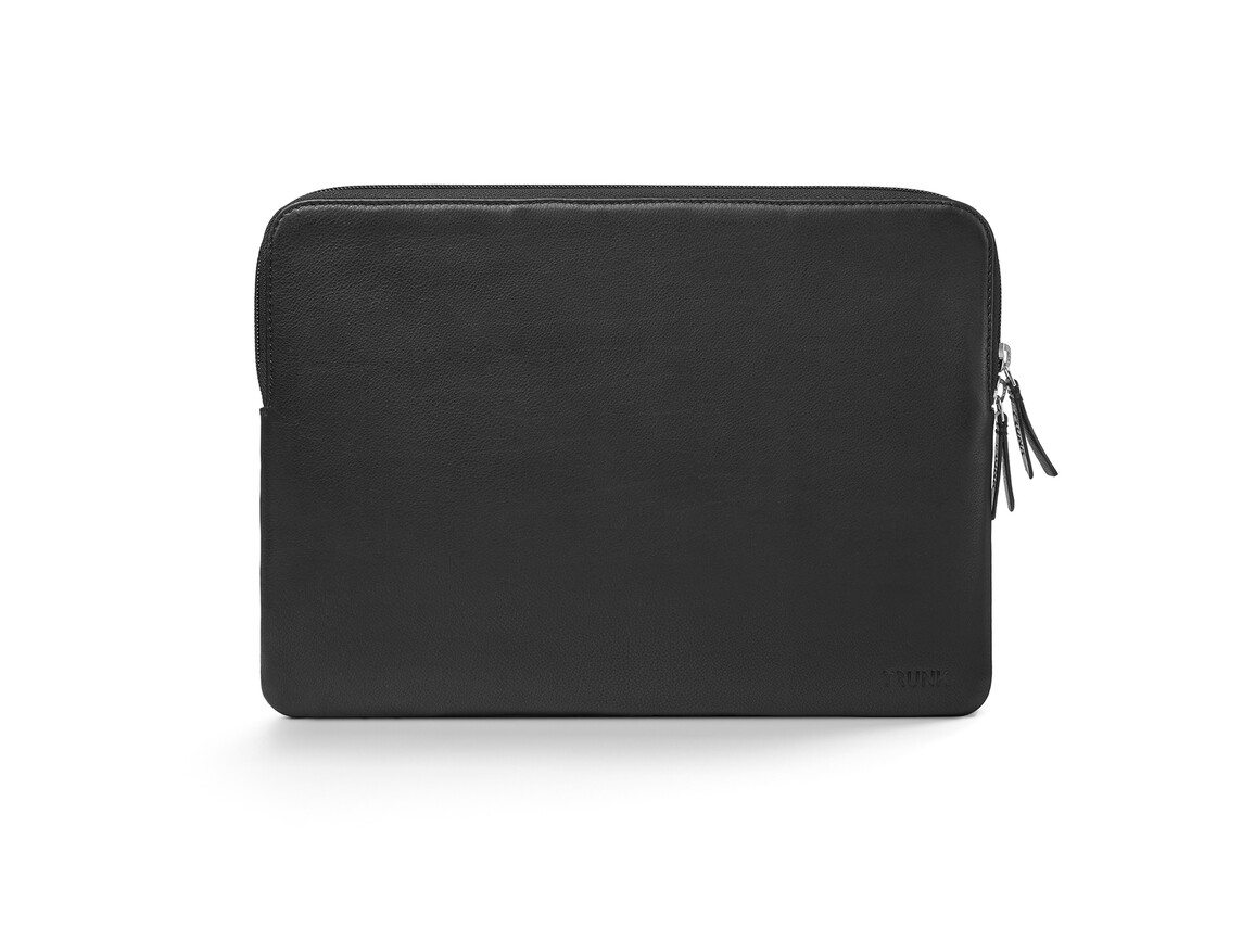 Trunk Leder Sleeve für MacBook Air/MacBook Pro 13", schwarz