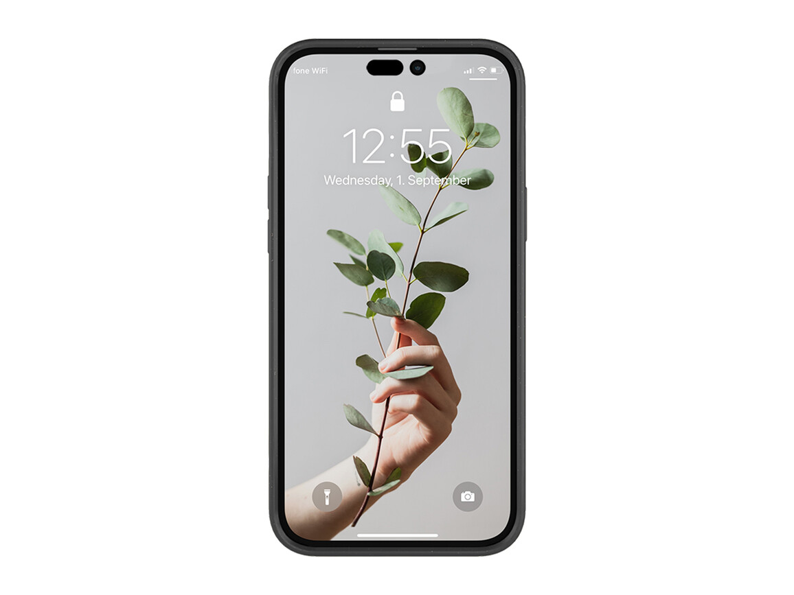 Woodcessories Clear Case für iPhone 14 Pro Max, schwarz>
