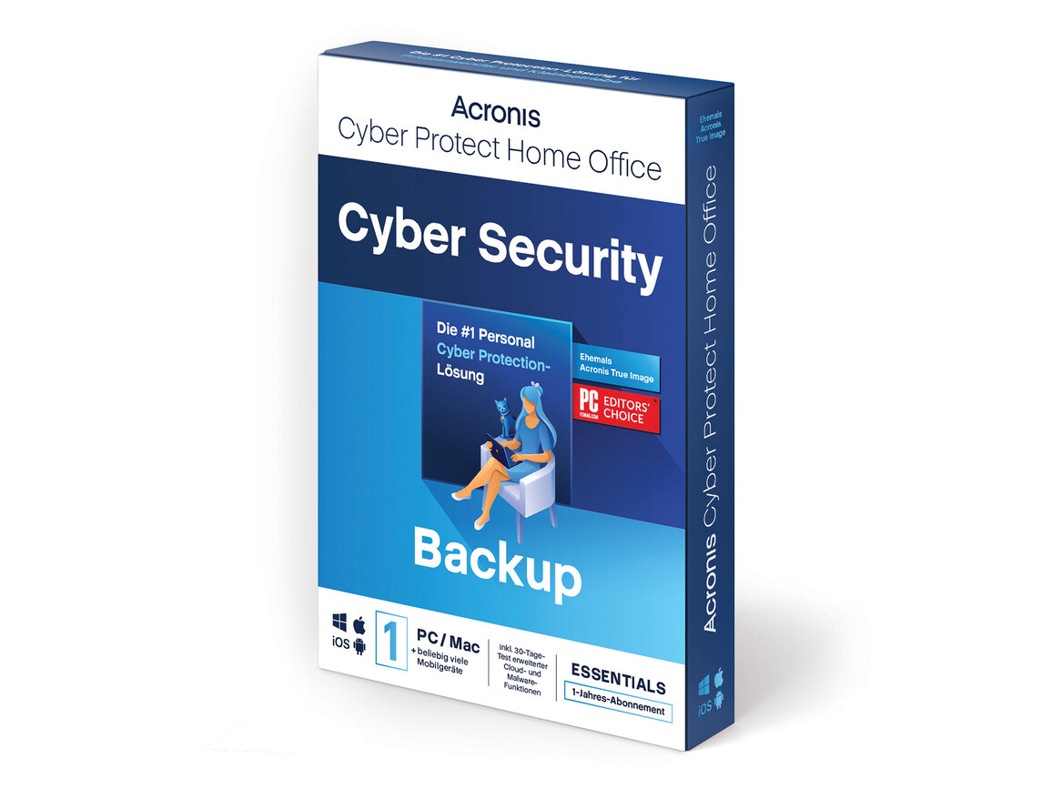 Acronis Cyber Protect Home Office Essentials 2023, 1 User, 1 Jahr