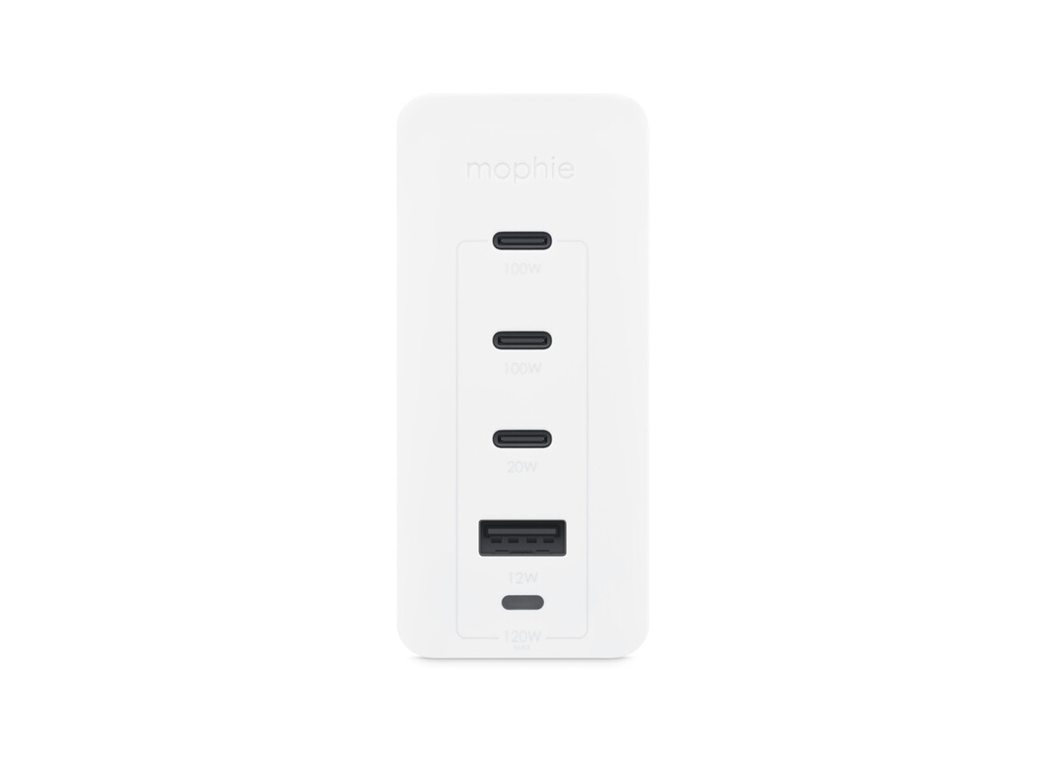 Mophie Speedport 120 4-Port GaN Ladegerät (120 W), weiß