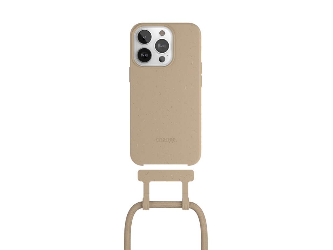 Woodcessories Change Case für iPhone 14 Pro Max, taupe&gt;